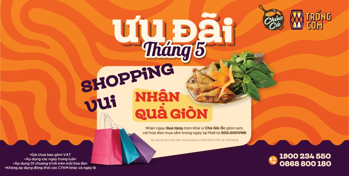 THƯỞNG THỨC CHẢ GIÒ ỐC 0Đ: SHOPPING VUI – NHẬN QUÀ GIÒN!