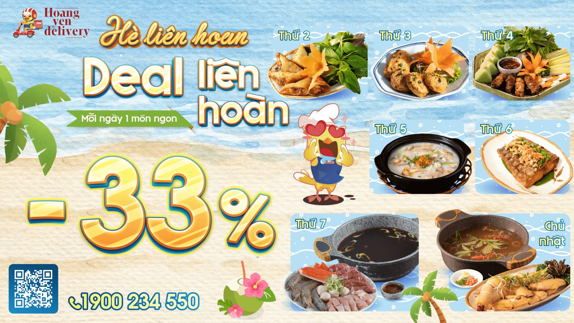 GIẢM 33% – HÈ LIÊN HOÀN, ĐẶT MÓN NHẬN DEAL HOT