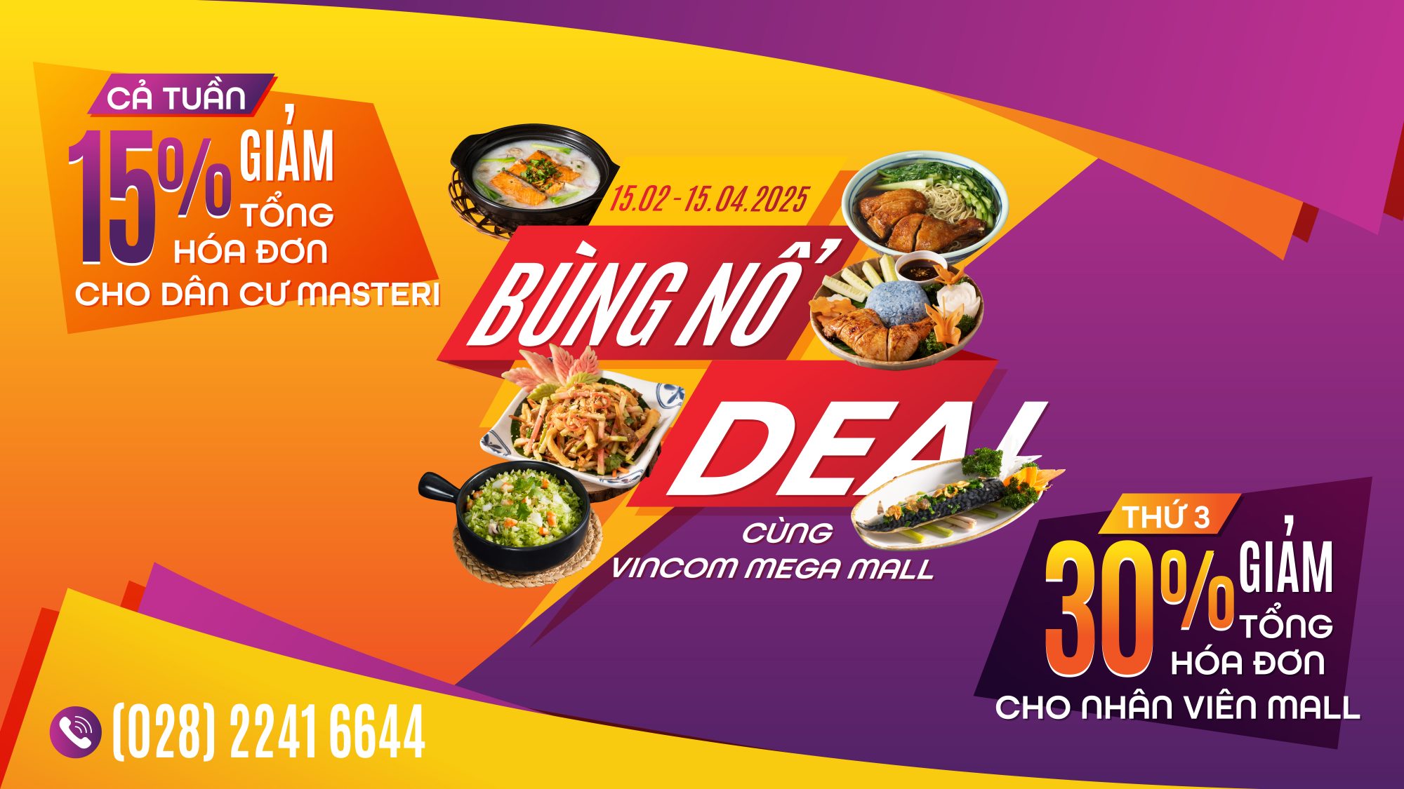 BÙNG NỔ DEAL HOT VINCOM MEGA MALL – GIẢM ĐẾN 30%